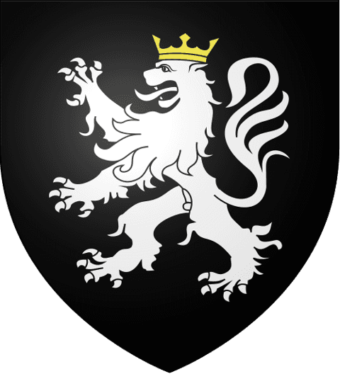 Segrave: sable, a lion rampant argent crowned or